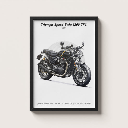 Triumph Speed Twin 1200 TFC 2027 Wall Art