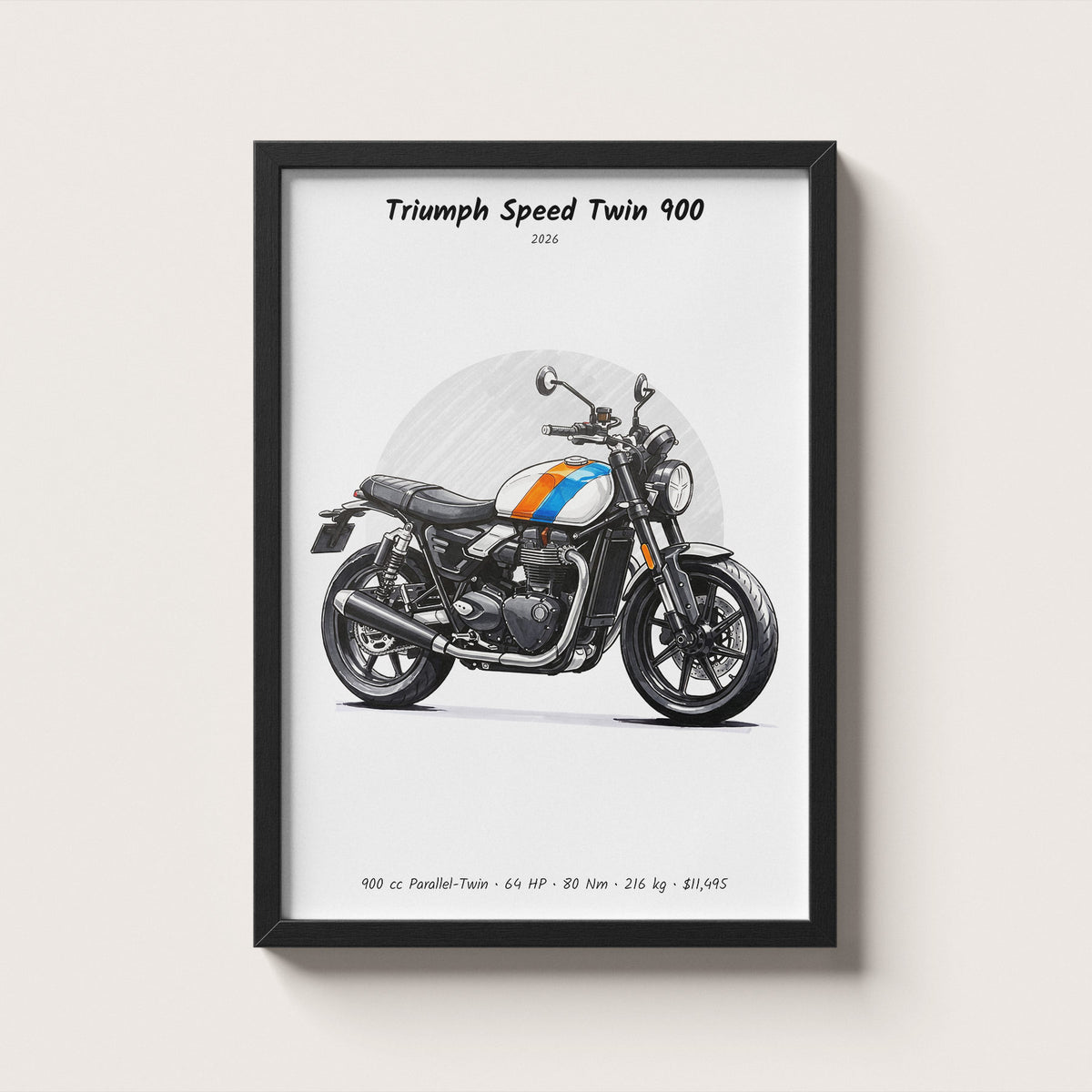 Triumph Speed Twin 900 2026 Wall Art