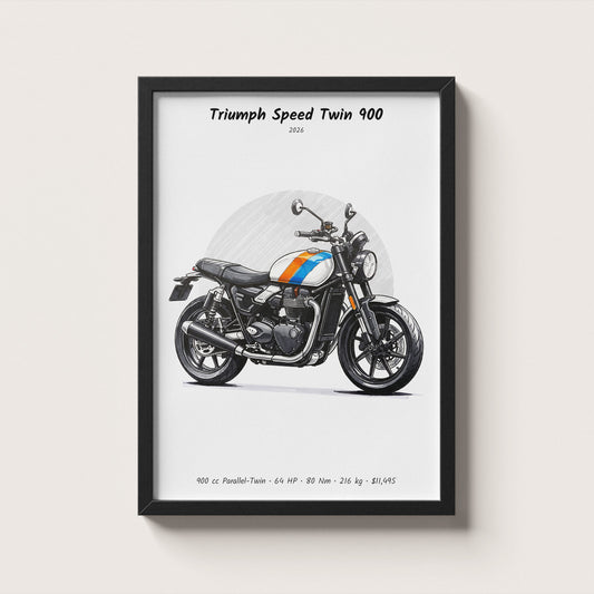 Triumph Speed Twin 900 2026 Wall Art
