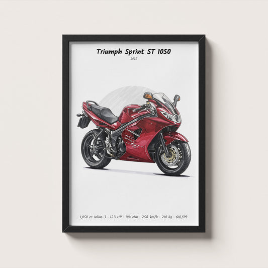 Triumph Sprint ST 1050 2005 Wall Art
