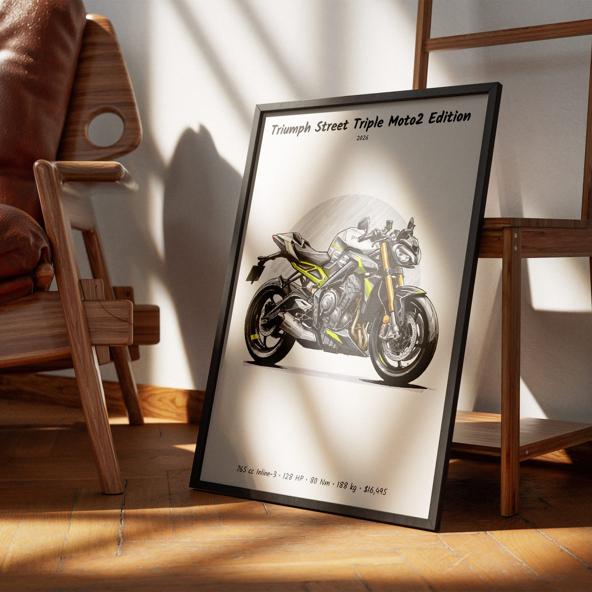 Triumph Street Triple Moto2 Edition 2026 Wall Art