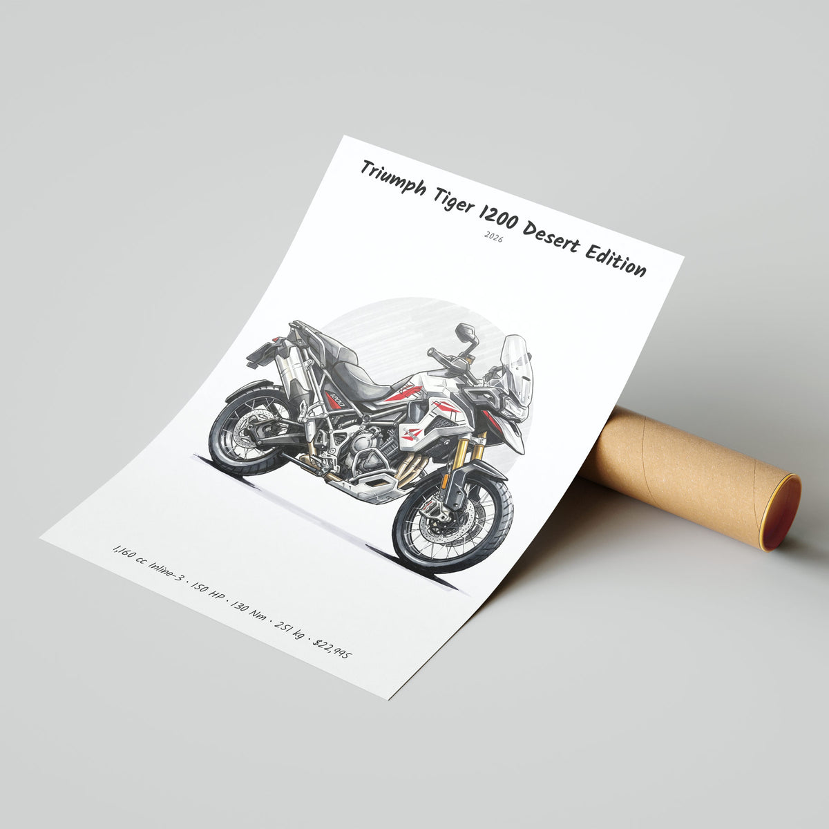 Triumph Tiger 1200 Desert Edition 2026 Poster