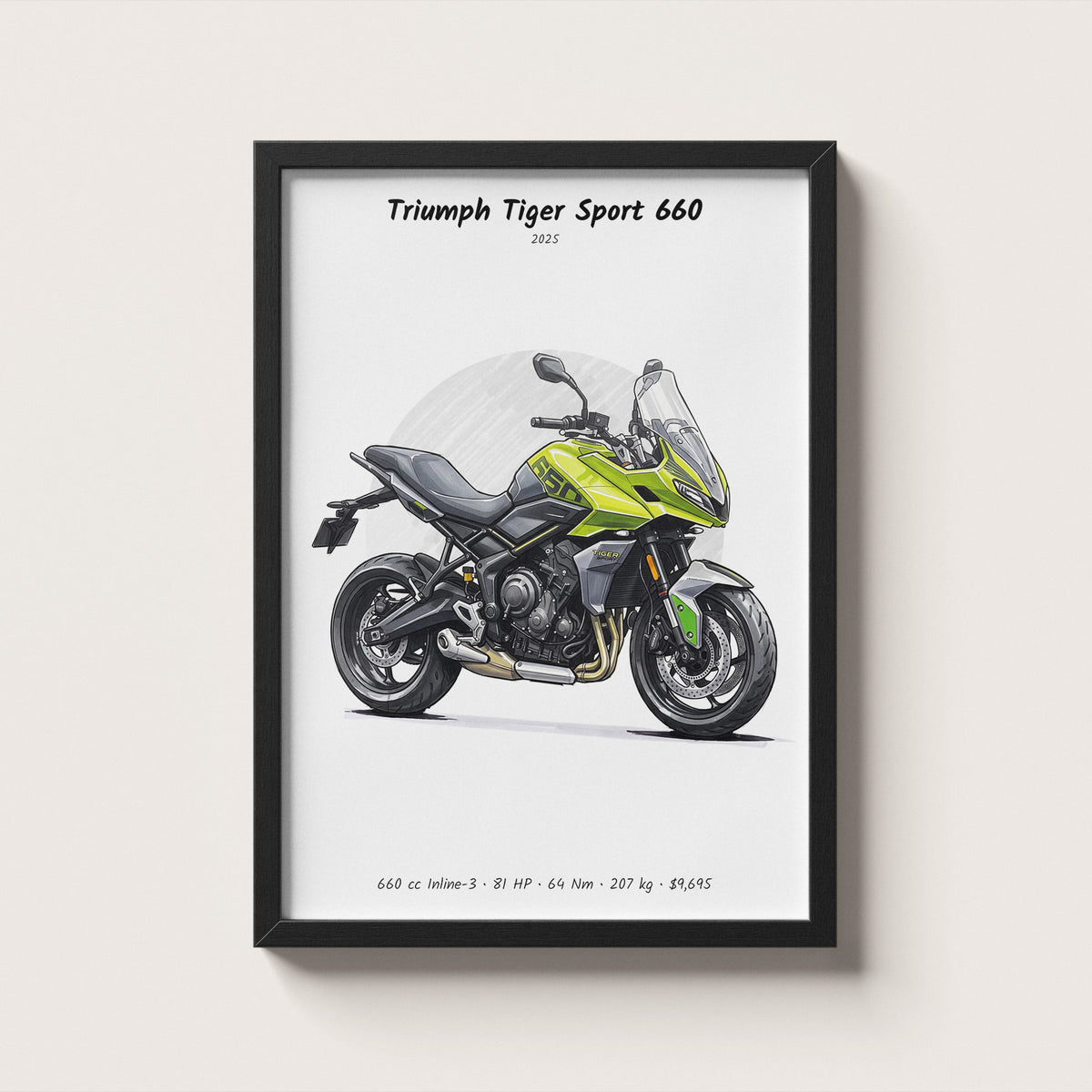 Triumph Tiger Sport 660 2025 Wall Art