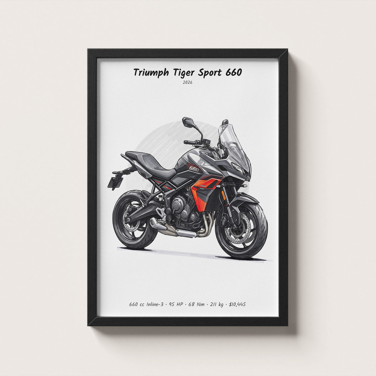 Triumph Tiger Sport 660 2026 Wall Art