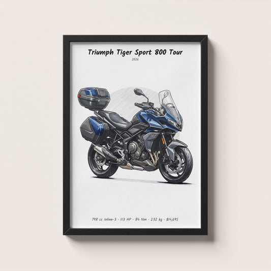 Triumph Tiger Sport 800 Tour 2026 Wall Art