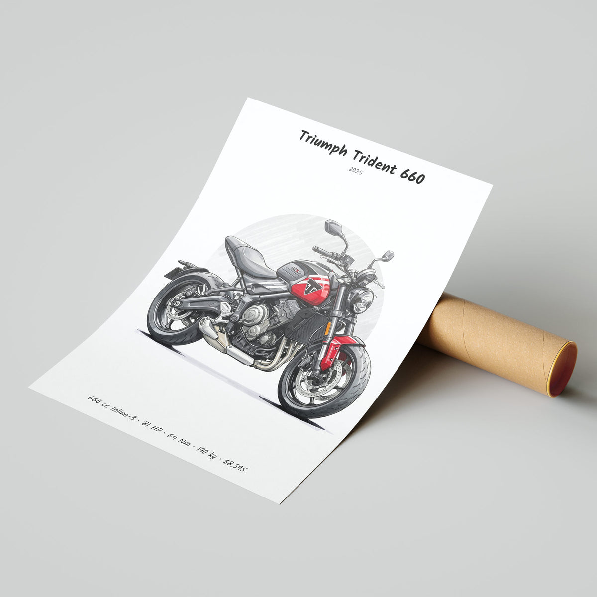 Triumph Trident 660 2025 Poster