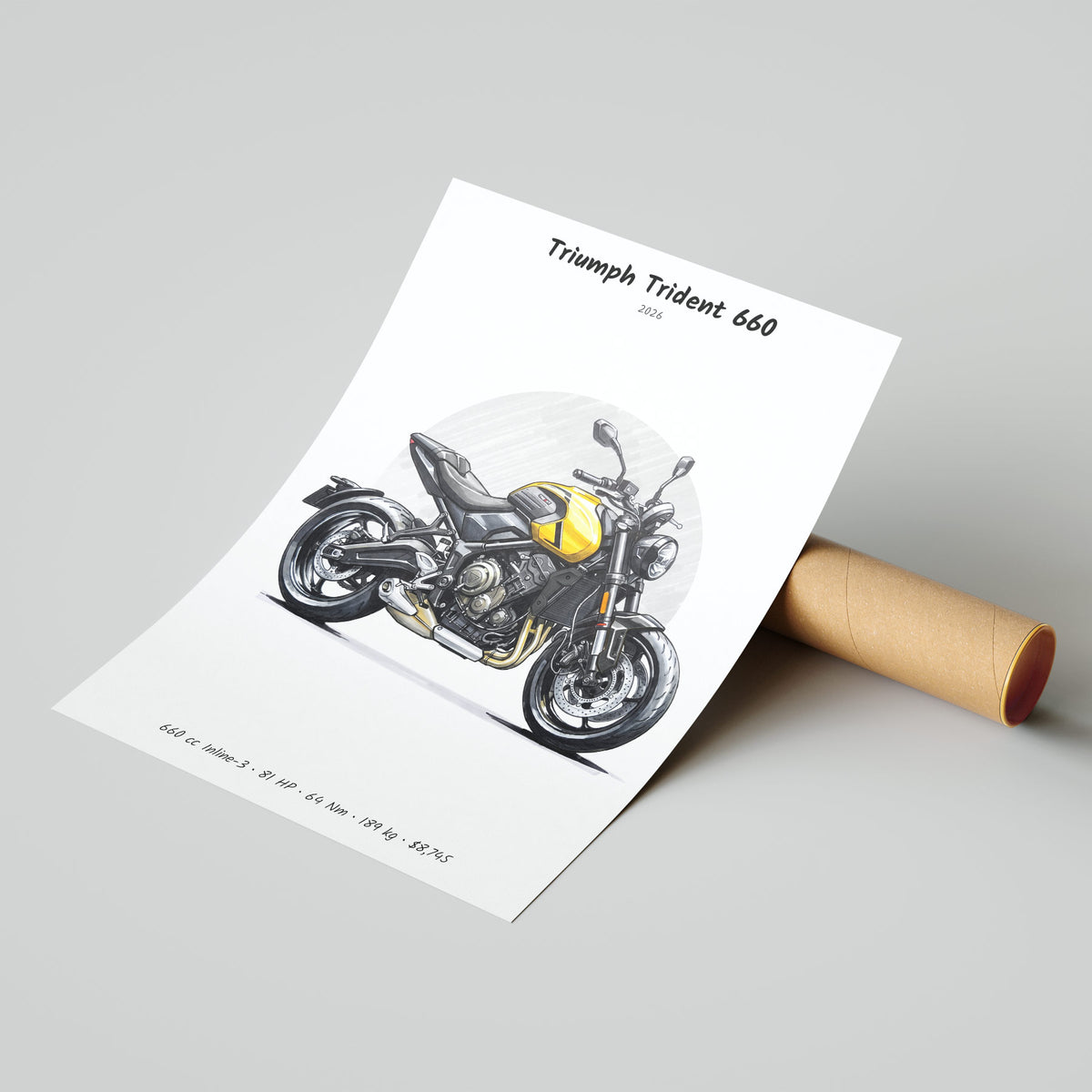 Triumph Trident 660 2026 Poster