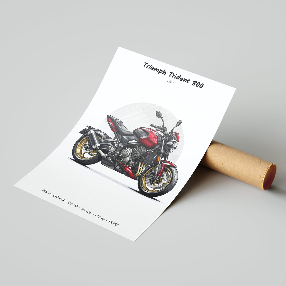 Triumph Trident 800 2027 Poster