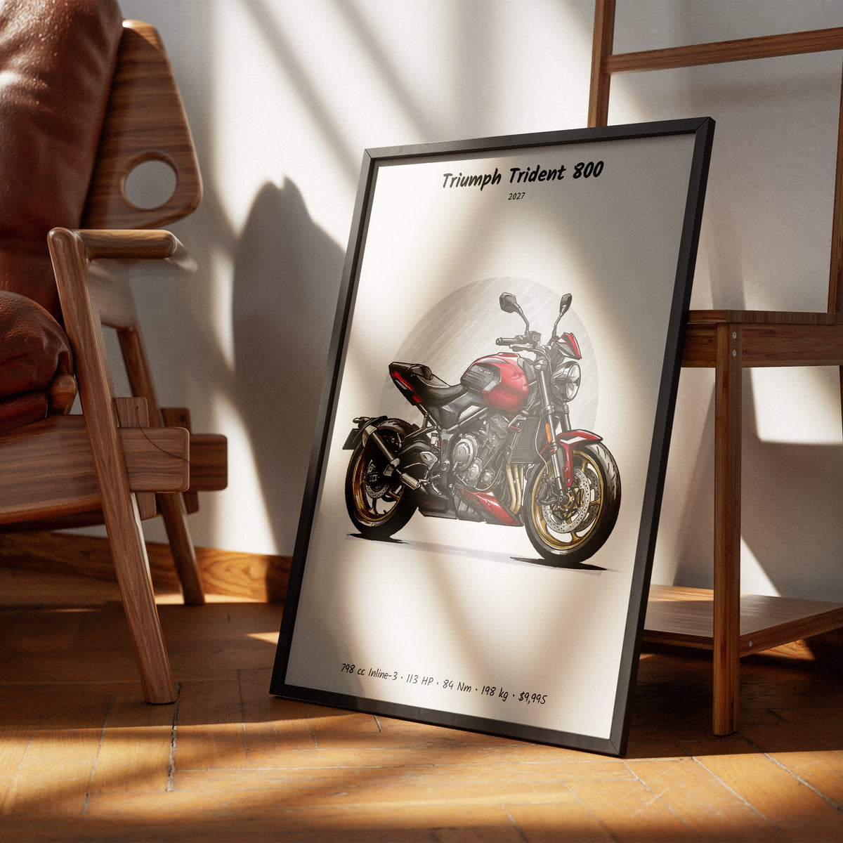 Triumph Trident 800 2027 Wall Art