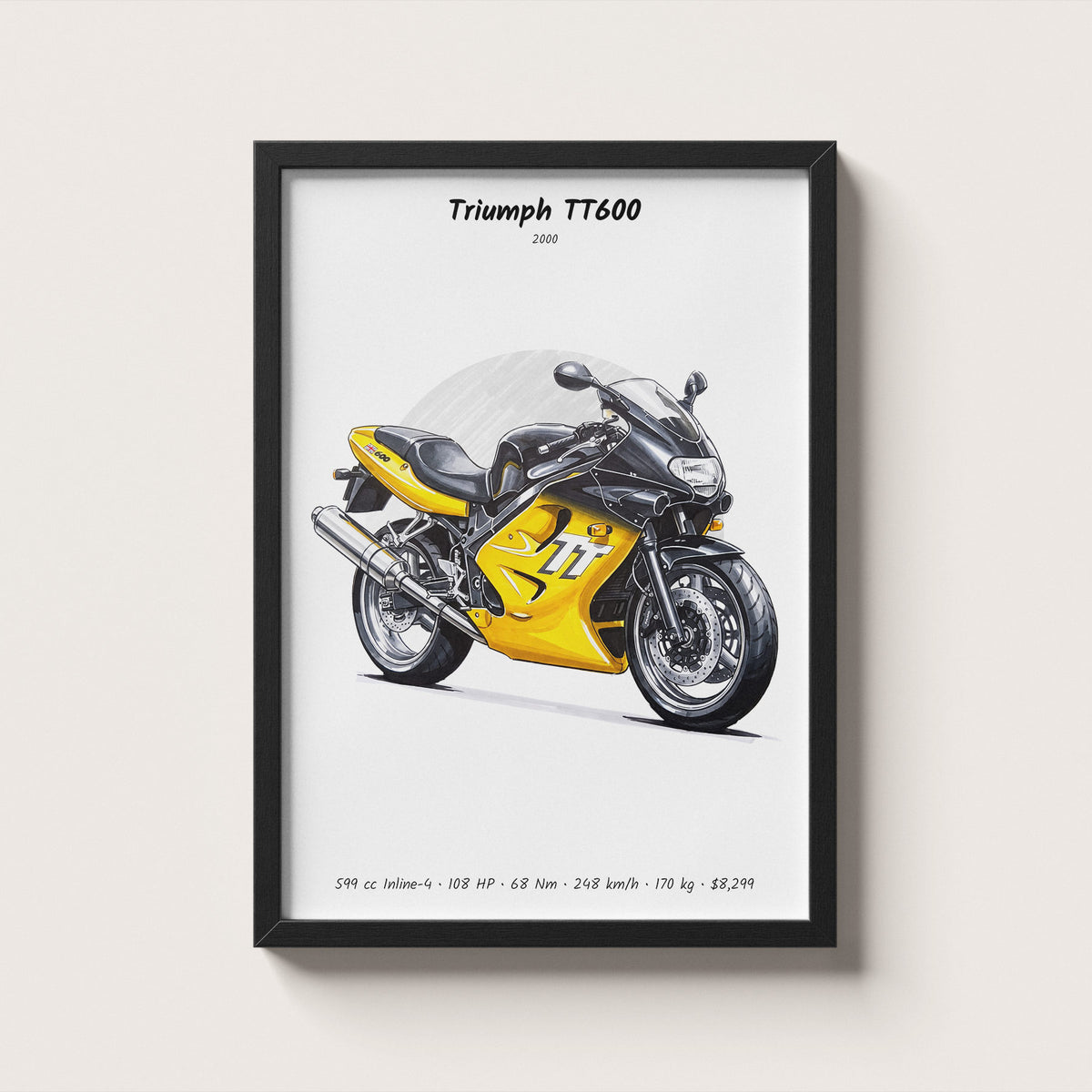 Triumph TT600 2000 Wall Art