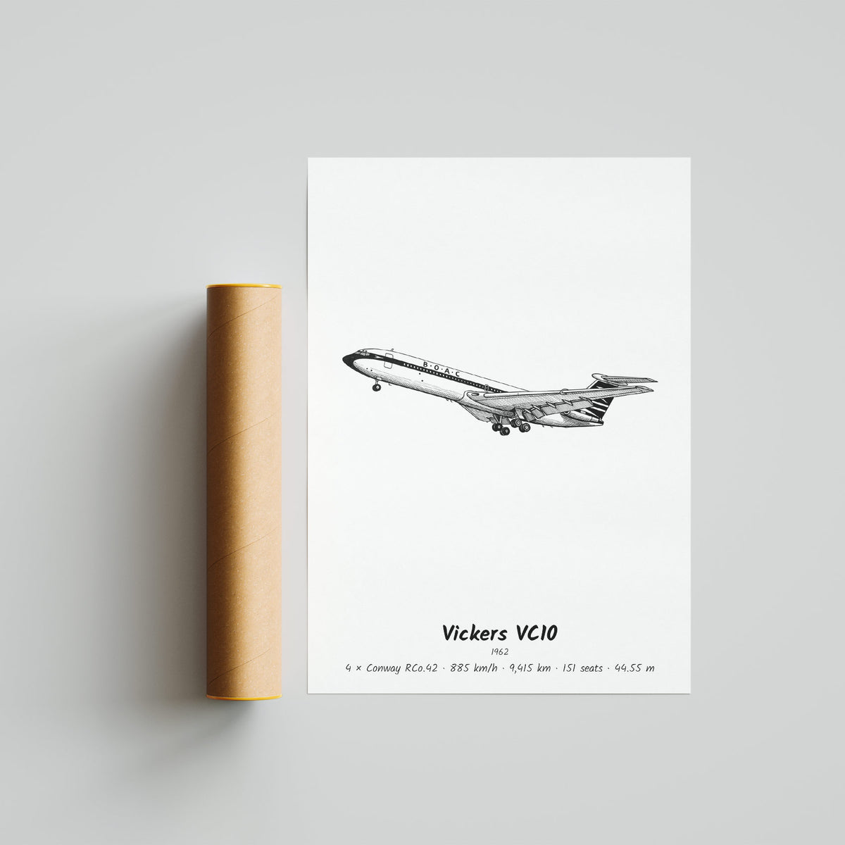 Vickers VC10 Poster Print