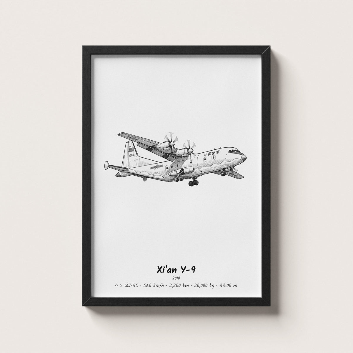 Xi'an Y-9 Wall Art