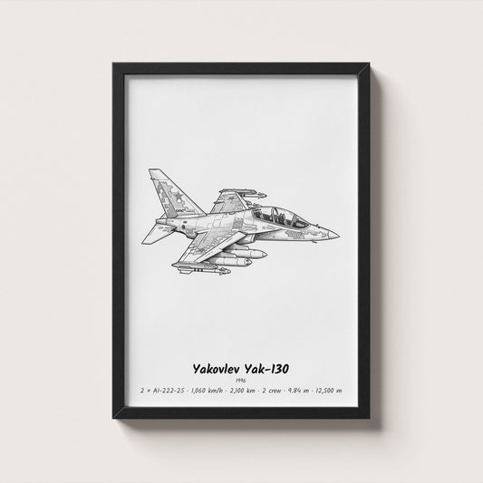 Yakovlev Yak-130 Wall Art