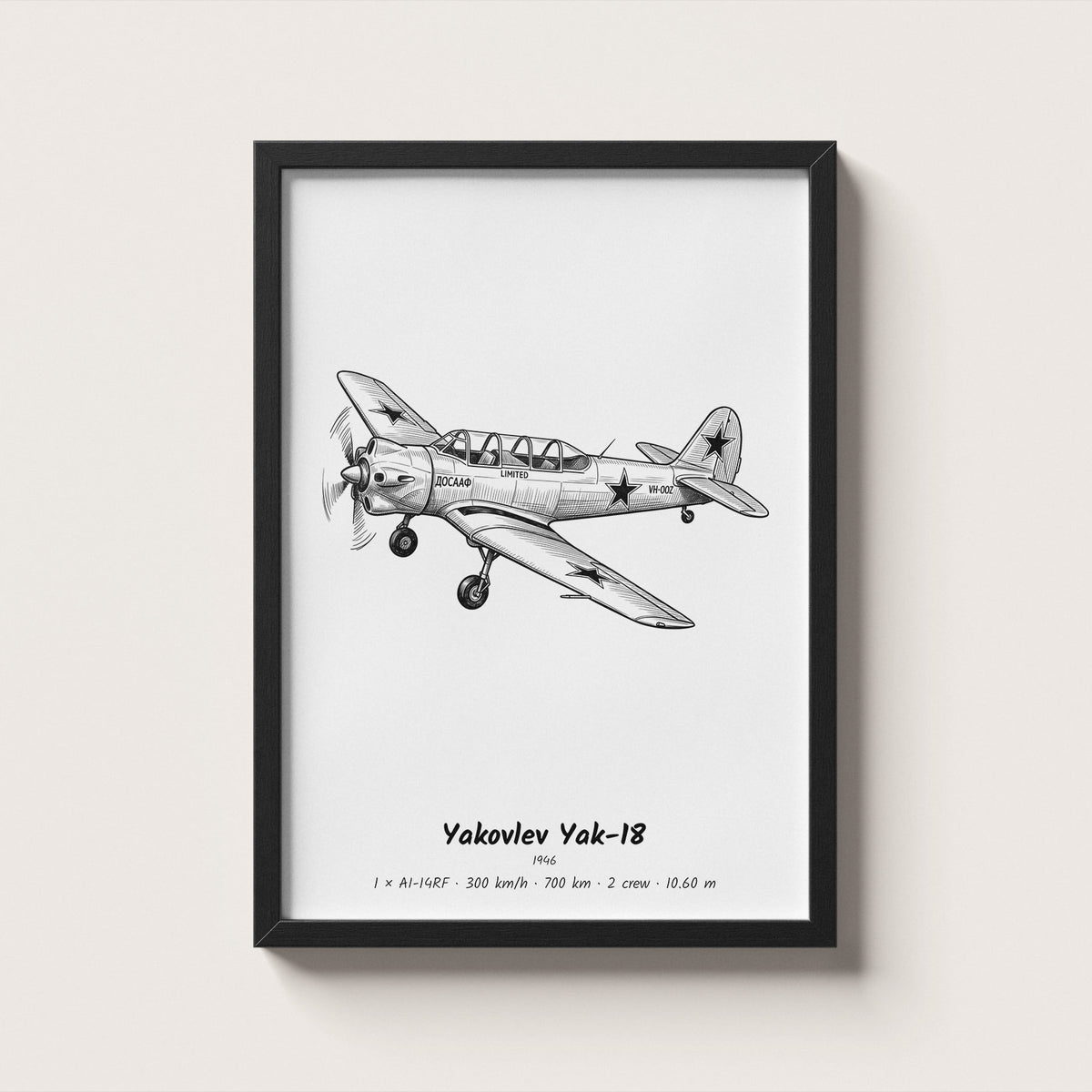 Yakovlev Yak-18 Wall Art