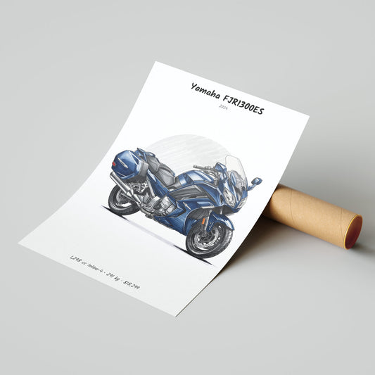 Yamaha FJR1300ES 2024 Poster