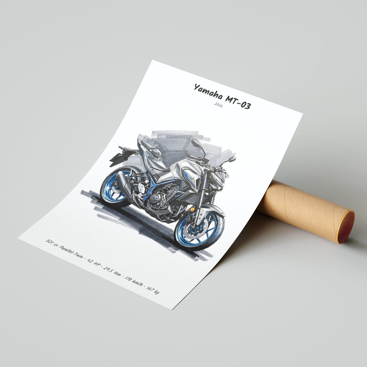 Yamaha MT-03 2026 Poster