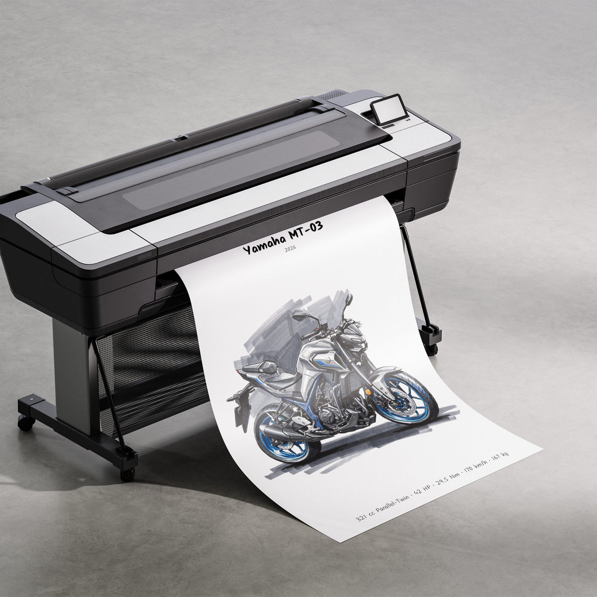 Yamaha MT-03 2026 Print