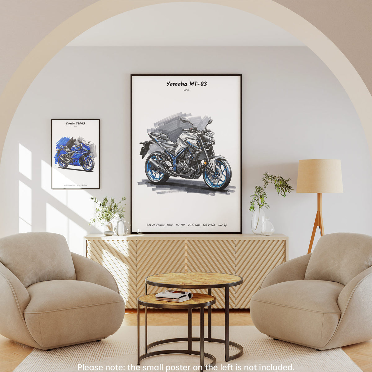 Yamaha MT-03 2026 Wall Art