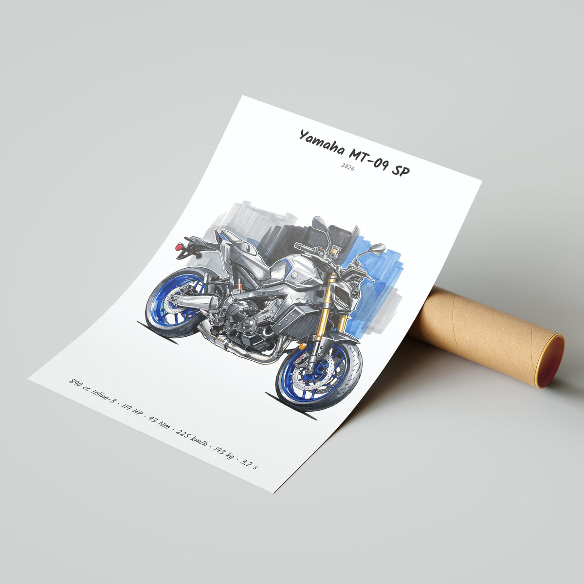 Yamaha MT-09 SP 2026 Poster