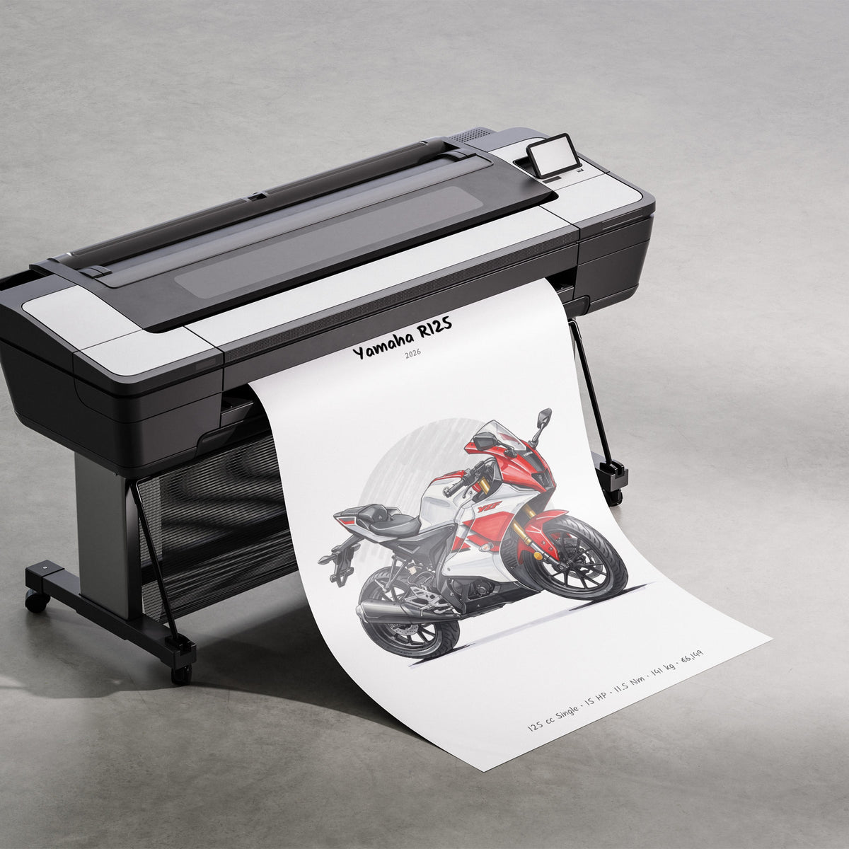 Yamaha R125 2026 Print