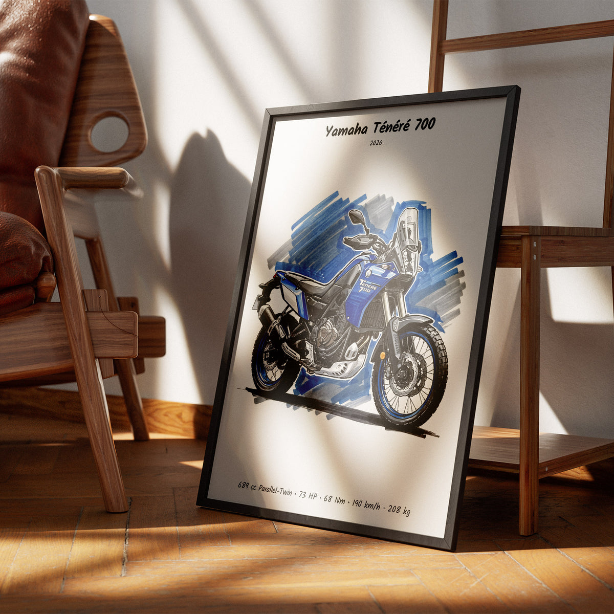 Yamaha Tenere 700 2026 Motorcycle Wall Art