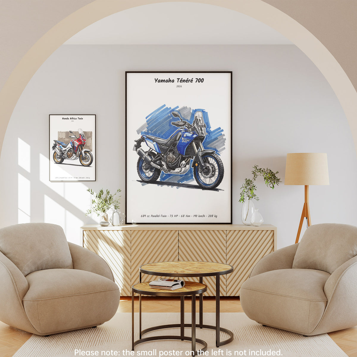 Yamaha Tenere 700 2026 Motorcycle Wall Art