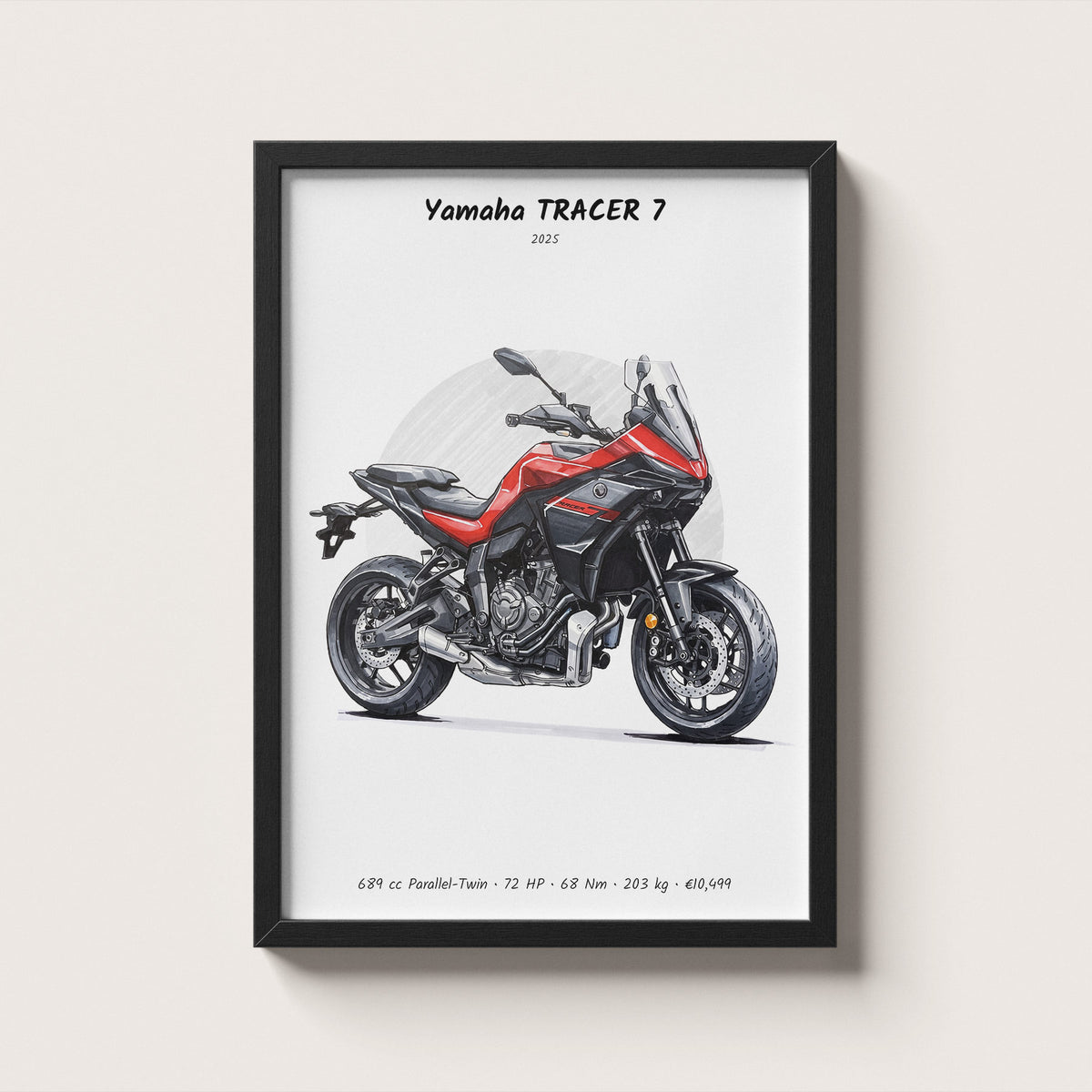 Yamaha TRACER 7 2025 Wall Art