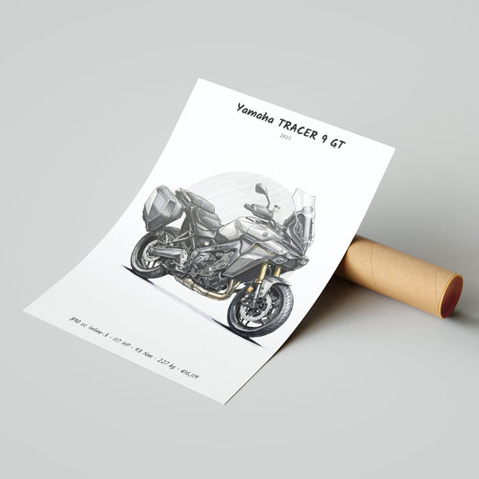 Yamaha TRACER 9 GT 2025 Poster