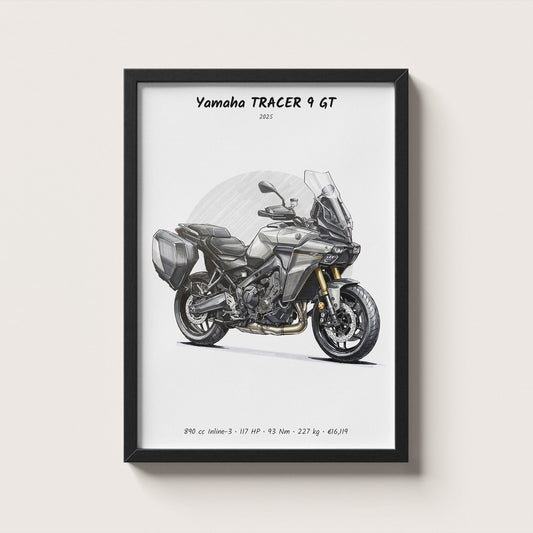 Yamaha TRACER 9 GT 2025 Wall Art