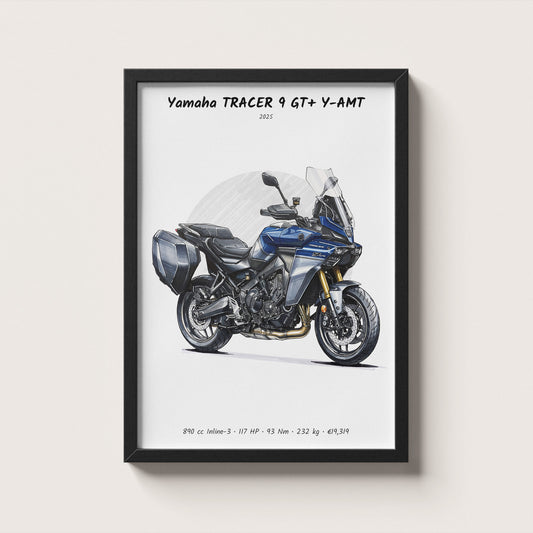 Yamaha TRACER 9 GT+ Y-AMT 2025 Wall Art