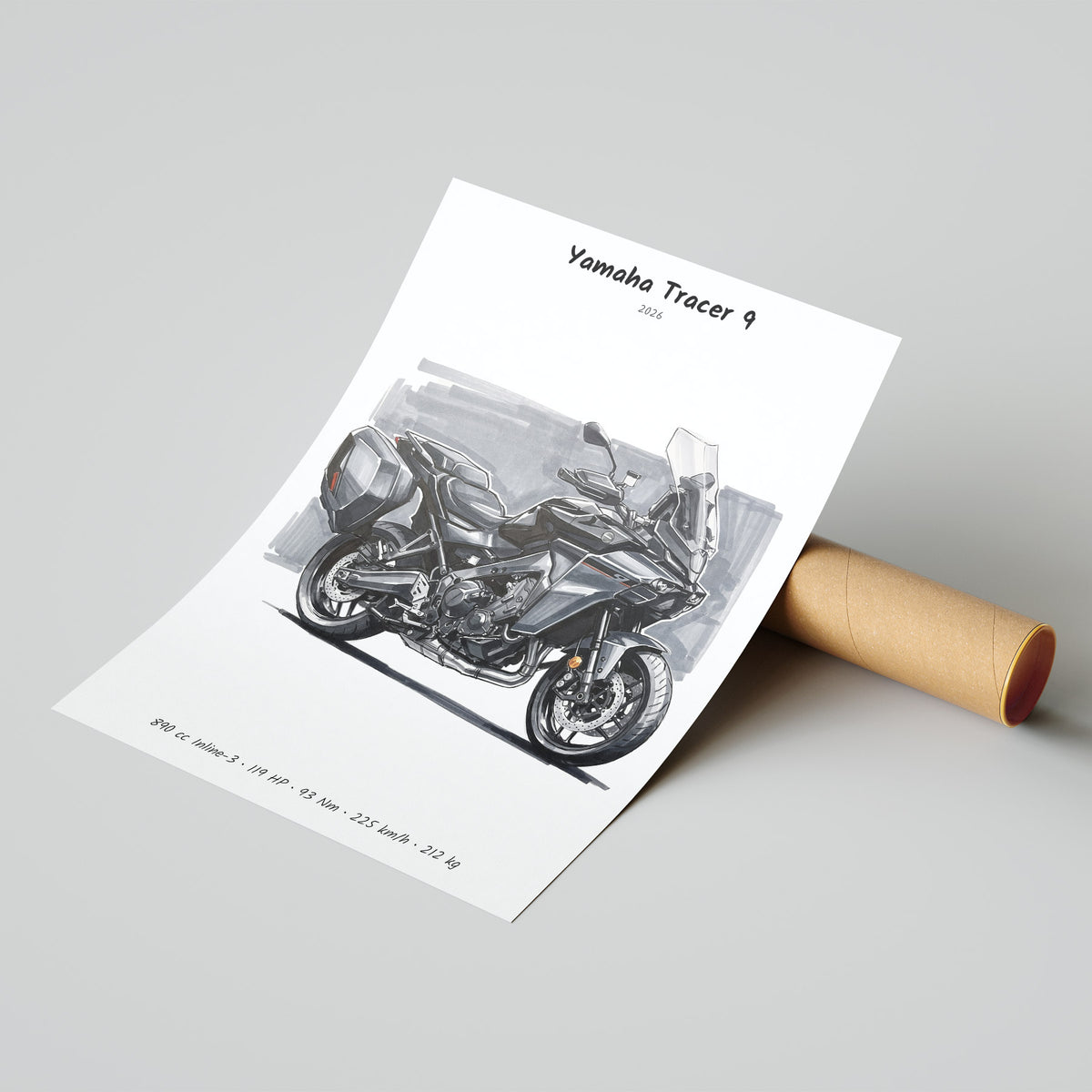 Yamaha Tracer 9 Poster