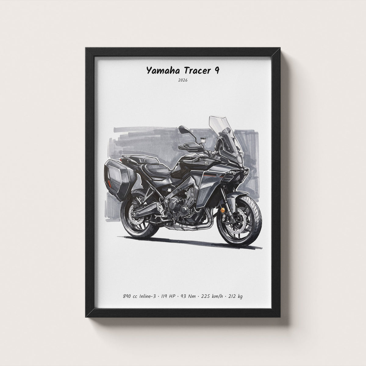Yamaha Tracer 9 Wall Art