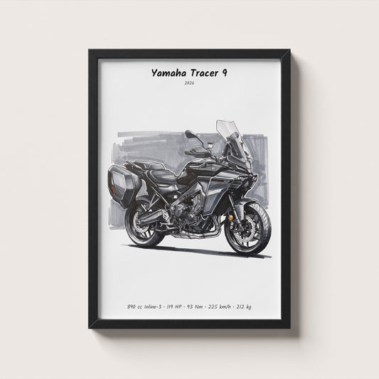 Yamaha Tracer 9 Wall Art