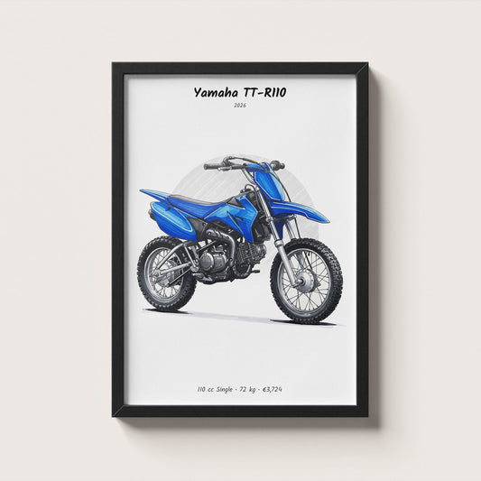 Yamaha TT-R110 2026 Wall Art