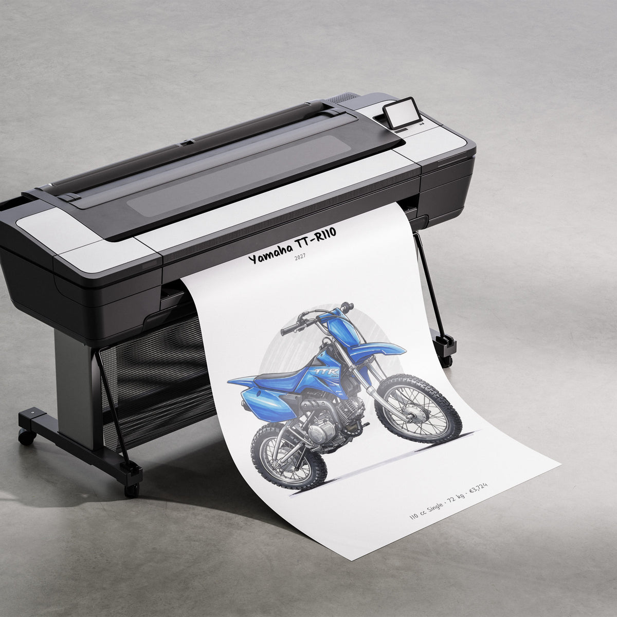 Yamaha TT-R110 2027 Print