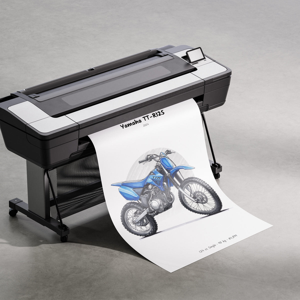 Yamaha TT-R125 2024 Print