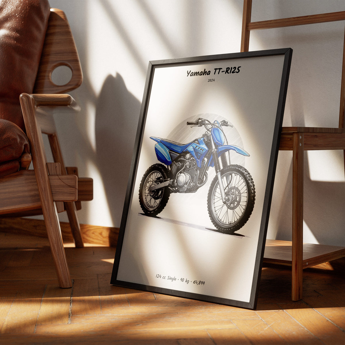 Yamaha TT-R125 2024 Wall Art