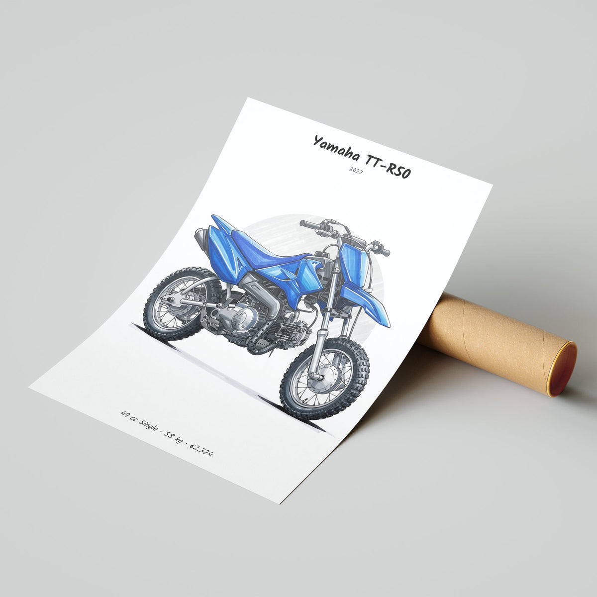 Yamaha TT-R50 2027 Poster