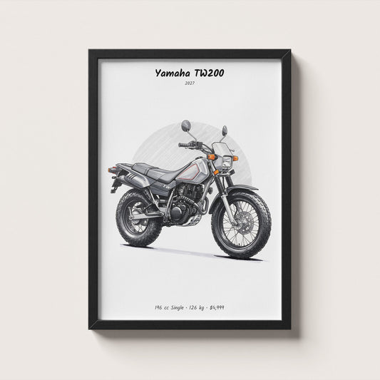 Yamaha TW200 2027 Wall Art