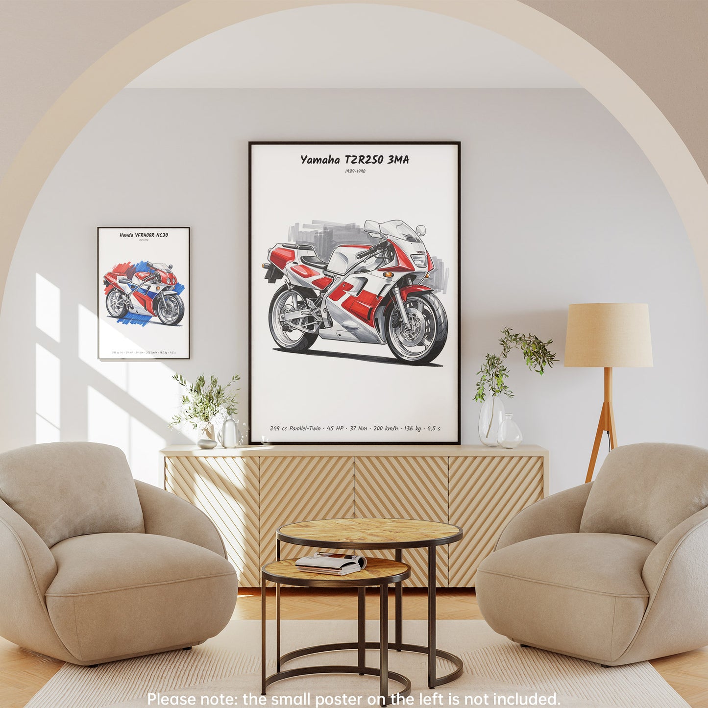 Yamaha TZR250 3MA Motorcycle Wall Art