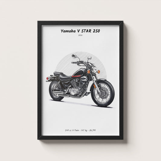 Yamaha V STAR 250 2026 Wall Art