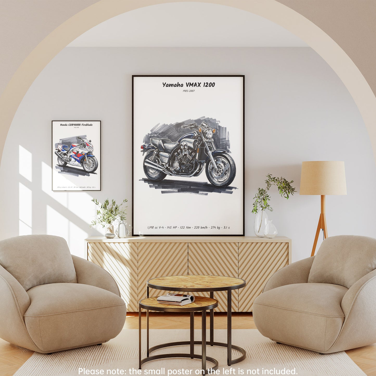 Yamaha VMAX 1200 Motorcycle Wall Art