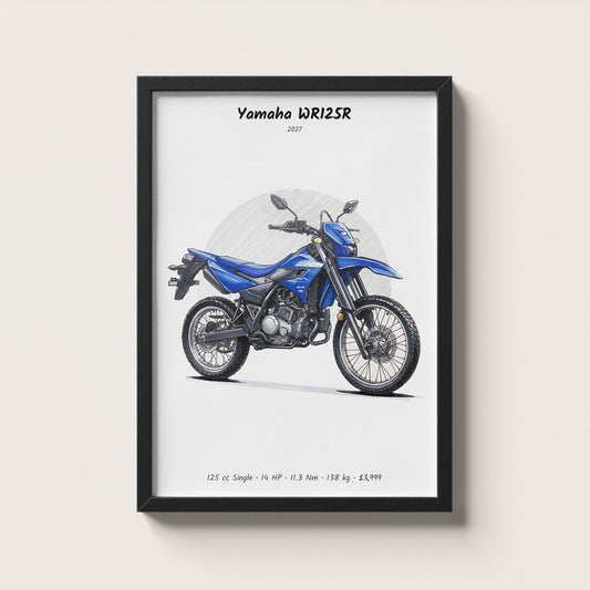 Yamaha WR125R 2027 Wall Art