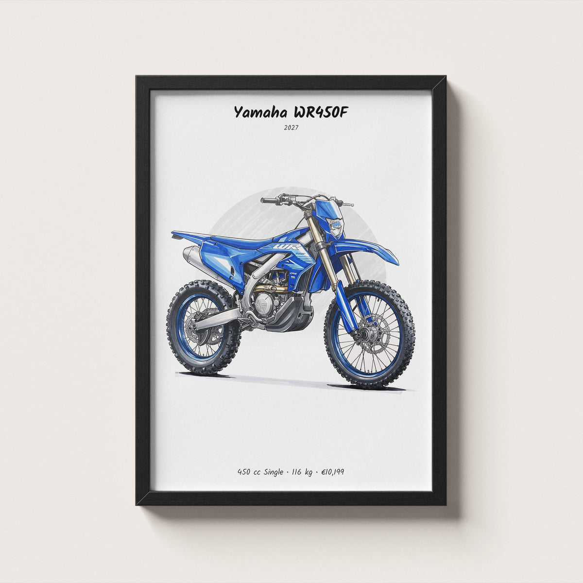 Yamaha WR450F 2027 Wall Art