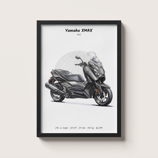 Yamaha XMAX 2026 Wall Art