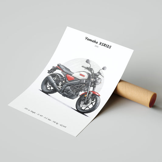 Yamaha XSR125 2026 Poster