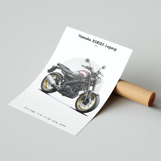 Yamaha XSR125 Legacy 2026 Poster