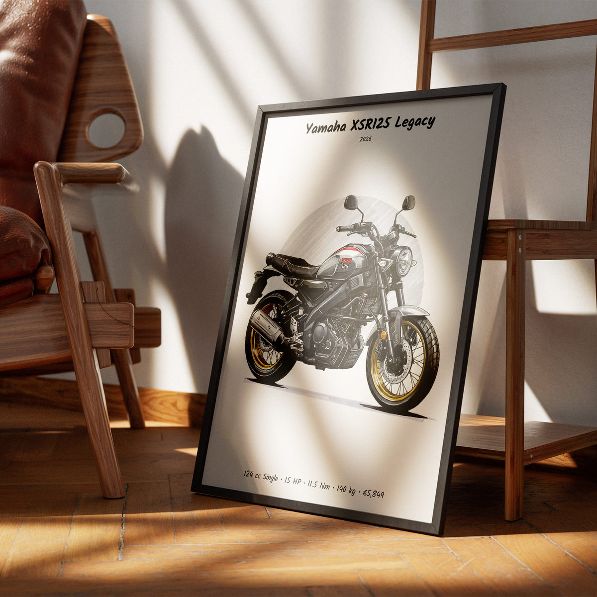 Yamaha XSR125 Legacy 2026 Wall Art