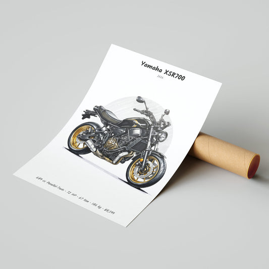 Yamaha XSR700 2026 Poster
