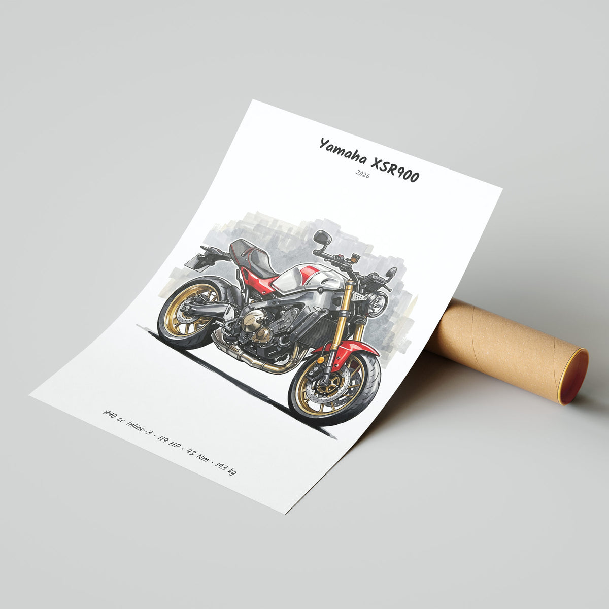 Yamaha XSR900 2026 Poster